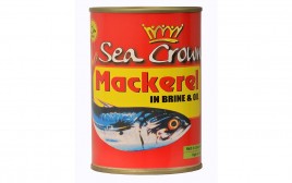 Sea Crown Mackerel In Brine & Oil   Tin  425 grams